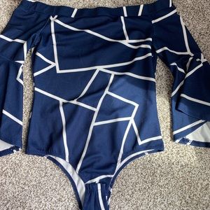 Navy blue bodysuit